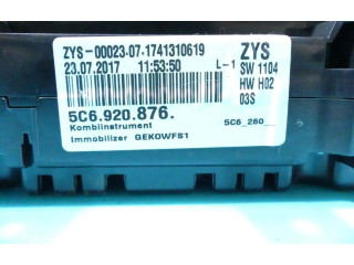 Přístrojová deska  Volkswagen Jetta VI 2017 5C6920876, IMPRK1261442  