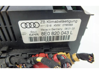 Блок управления климат-контролем 8E0820043L   Audi A4 S4 B6 8E 8H