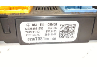 Pojistková skříňka Řídící jednotka BSM 9830708180   Peugeot 2008 II 2020