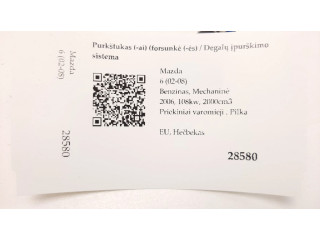 Vstřikovač 0280158103, 4221105124802   Mazda 6  pro benzínový motor 2.0  