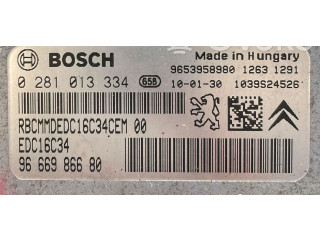 Řídící jednotka 0281013334, 0281013334   Peugeot 3008 I 2010