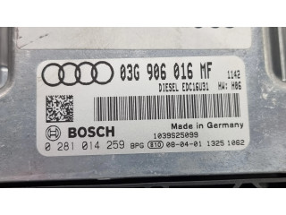 Блок управления двигателя 03G906016MF, 0281014259   Audi A6 S6 C6 4F