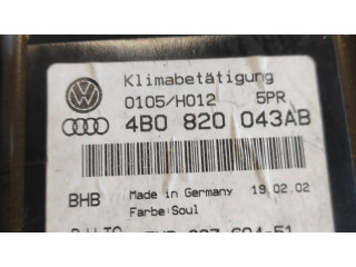 Блок управления климат-контролем 4B0820043AB, 0105H012   Audi A6 S6 C5 4B