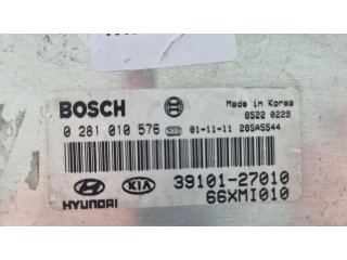 Řídící jednotka 0281010576, 3910127010   Hyundai Elantra 2002