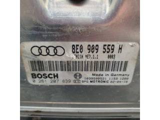 Блок управления двигателя 8E0909559H, 0261207839   Audi A6 S6 C5 4B