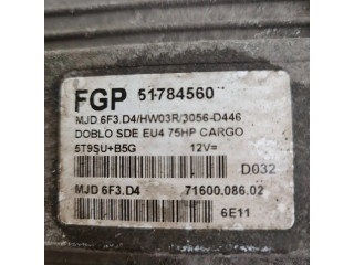 Блок управления двигателя 51784560, 7160008602   Fiat Doblo