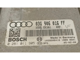 Блок управления двигателя 03G906016FF, 0281011905   Audi A3 S3 8P