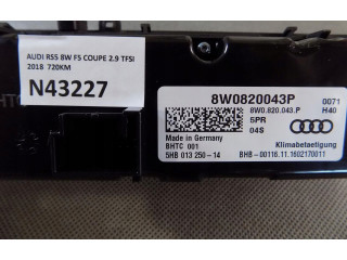 Блок управления климат-контролем 8W0820043P   Audi RS5