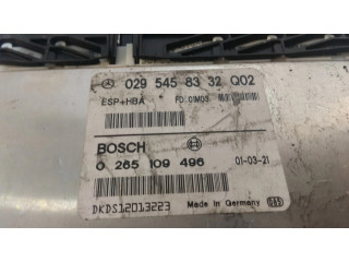 Řídící jednotka 0295458332, 0265109469   Mercedes-Benz A W168 2005
