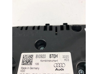 Панель приборов 8V0920870H   Audi A3 S3 8V       