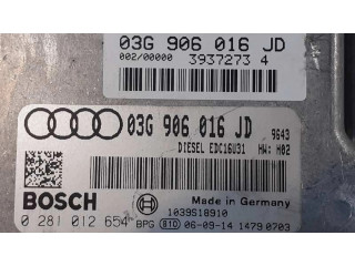 Блок управления двигателем Блок управления 03G906016JD, 0281012654   Audi A4 Allroad