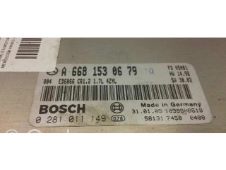 Řídící jednotka 6681530679, 0281011149   Mercedes-Benz Vaneo W414 2005