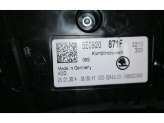 Přístrojová deska  Skoda Octavia Mk3 (5E) 2014 5E0920871F  
