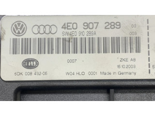 Блок комфорта 4E0907289, 4E0910289A   Audi A8 S8 D3 4E   