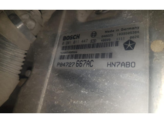 Блок управления двигателем ECU 0281011447   Chrysler Voyager       