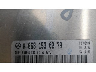 Блок управления двигателя A6681530279, 0281010793   Mercedes-Benz A W168