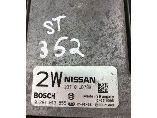 Řídící jednotka 23710JD78B, 0281013855   Nissan Qashqai 2009