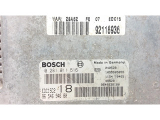 Řídící jednotka 0281011516, 9654694680   Peugeot 607 2002