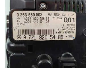 Дисплей    A2218205489, 0263650502   Mercedes-Benz S W221
