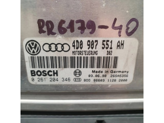 Блок управления двигателя 4D0907551AH, 0261204346   Audi A6 S6 C5 4B