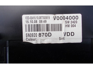 Панель приборов 5N0920870D, 5N0920870D   Volkswagen Tiguan       