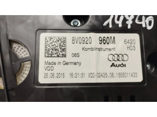 Панель приборов 8V0920960M, VDD0242506   Audi A3 S3 8V       