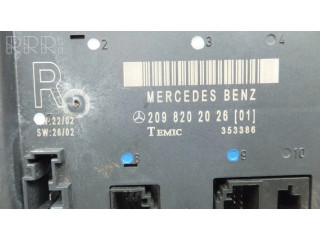 Блок управления A2098202026   Mercedes-Benz CLK A209 C209