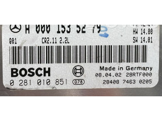 Řídící jednotka 0281010851, 0281010851   Mercedes-Benz C W203 2001