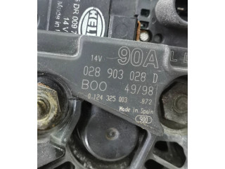 Генератор 028903028D, 0124325003   Audi TT Mk1      