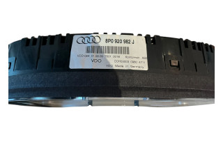Přístrojová deska  Audi A3 S3 A3 Sportback 8P 2009 8P0920982J, 81071521  