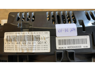 Přístrojová deska  Mercedes-Benz C W204 2012 A2049004809  