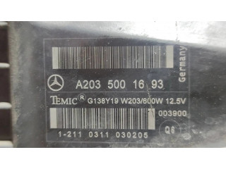 Вентилятор радиатора     A2035001693, A2035400788    Mercedes-Benz CLK A209 C209 