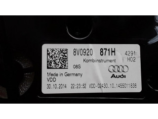 Панель приборов 8V0920871H   Audi A3 S3 8V       
