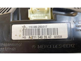 Панель приборов A2115403547, 023538   Mercedes-Benz E W211       