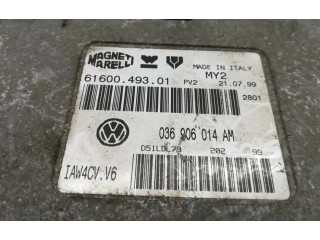 Блок управления двигателя 036906014AM, 6160049301   Volkswagen Lupo