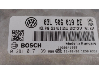 Řídící jednotka 03L906019DE, 0281017139   Seat Exeo (3R) 2008