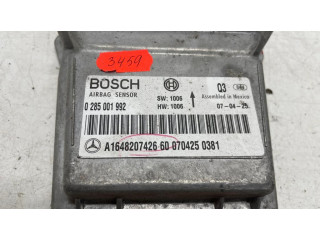 Блок подушек безопасности 0285001992, A1648207426   Mercedes-Benz ML W164