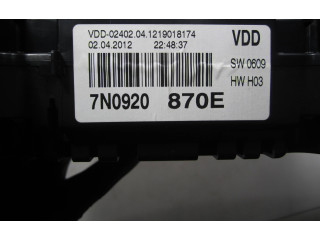 Přístrojová deska  Volkswagen Sharan 2012 7N0920870E, VDD0240204  