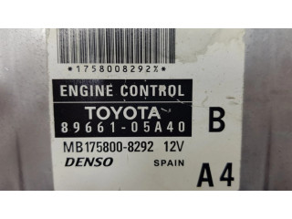 Блок управления двигателя 8966105A40, MB1758008292   Toyota Corolla Verso AR10
