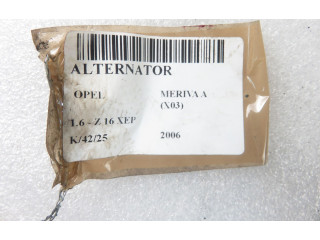 Генератор 0124425020, 55556067   Opel Meriva A      
