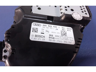 Přístrojová deska  Audi A8 S8 D4 4H 2012 4H0920930J, 4H0920930J  