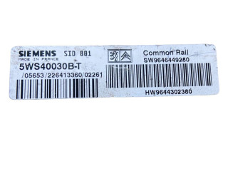 Řídící jednotka SW9646449280, 5WS40030BT   Peugeot 307 2005