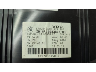 Přístrojová deska  BMW 3 E92 E93 2013 9283815  