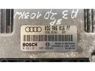 Блок управления двигателя 03G906016FF, 1039S06416   Audi A3 S3 8P