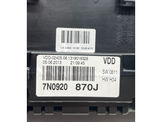 Přístrojová deska  Volkswagen Sharan 2014 7N0920870J, 1319016328  