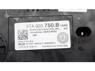 Přístrojová deska  Volkswagen Touran III 2018 5TA920750B  