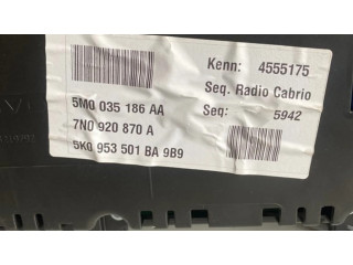 Přístrojová deska  Volkswagen Sharan 2012 7N0920870A, 5K0953501BA  