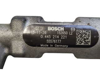 Vstřikovací lišta 0445214221, 55576177   Opel Astra J     