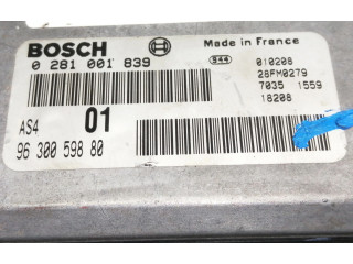 Řídící jednotka 9630059880, 0281001839   Peugeot 106 2001