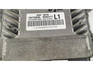 Блок управления двигателя 5WY5968A, 96983177   Chevrolet Aveo